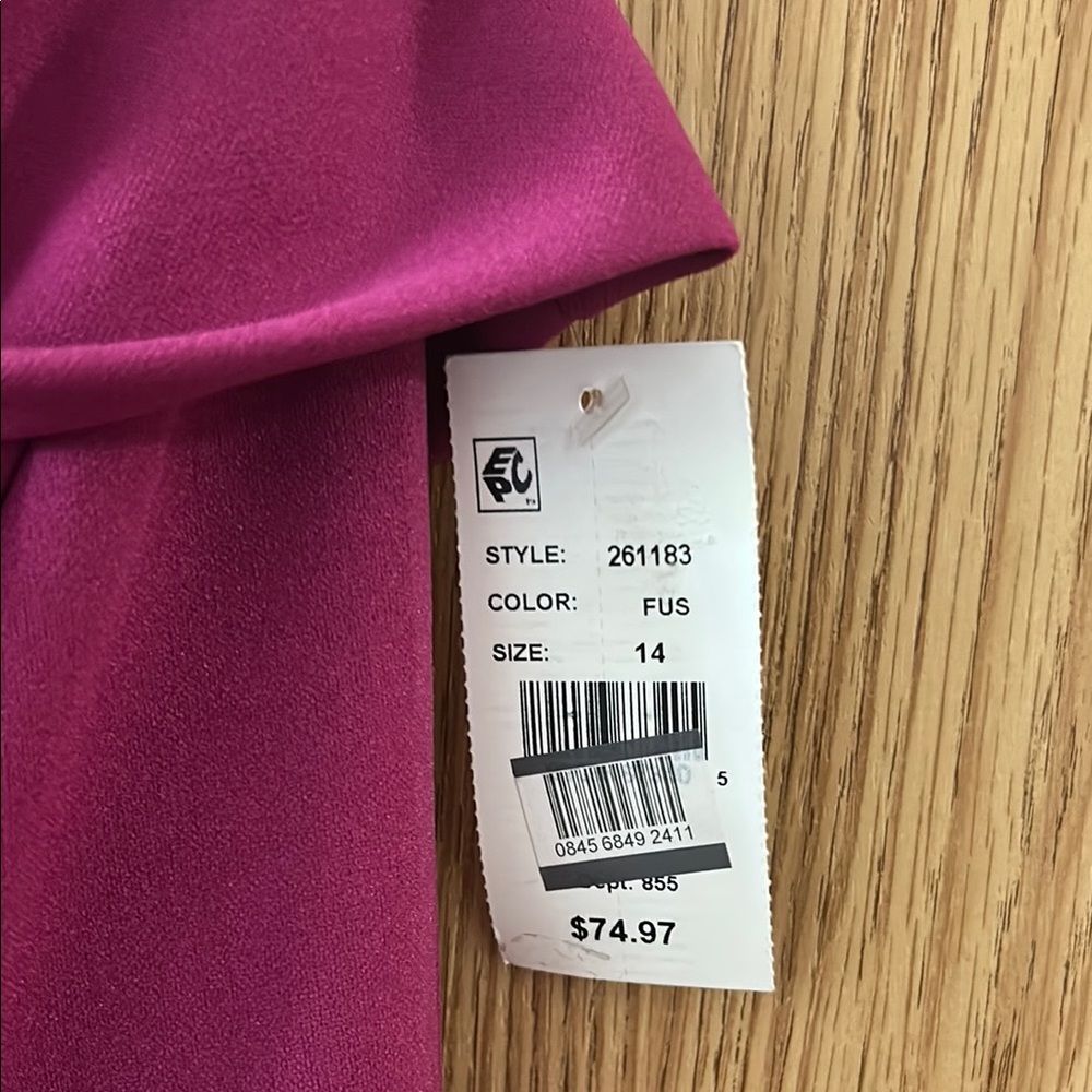 Pink Asymmetrical One Shoulder Jumpsuit - Picture 2 of 4